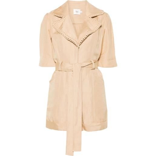 Aje tactile whipstitch playsuit - marrone