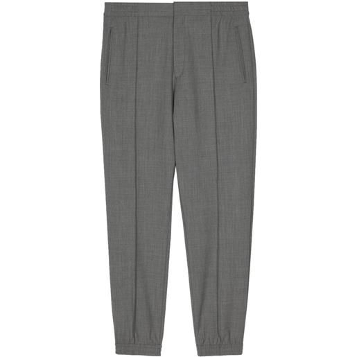 Paul Smith pantaloni affusolati con pieghe - grigio