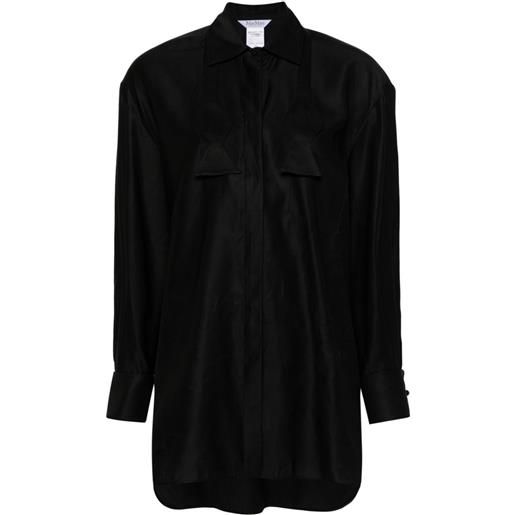 Max Mara camicia con fiocco - nero