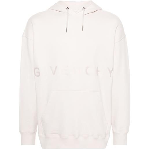 Givenchy logo-print cotton hoodie - rosa