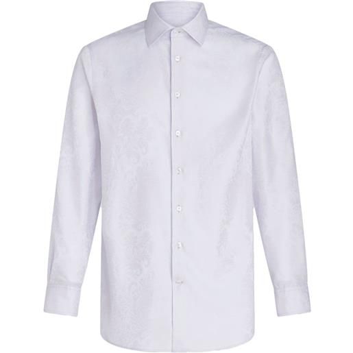 ETRO camicia con effetto jacquard - bianco
