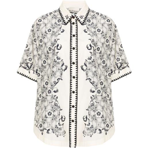 ALEMAIS airlie floral-print shirt - toni neutri