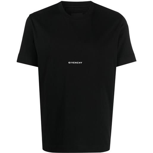 Givenchy t-shirt con logo piccola - nero