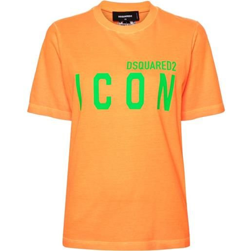 Dsquared2 be icon cotton t-shirt - arancione