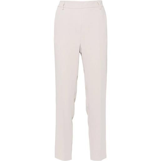Blanca Vita pelargo slim-cut tailored trousers - toni neutri