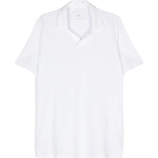 Fedeli franky cotton polo shirt - bianco