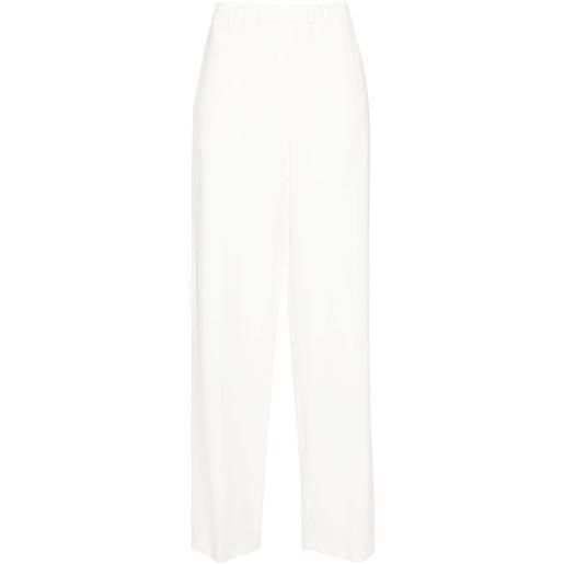 Fabiana Filippi pantaloni con vita elasticizzata - bianco