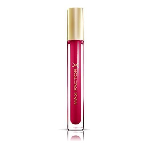 Max Factor colour elixir lipgloss balsamo labbra idratante e nutriente con finish lucido, 60 polished fuchsia, 3.4 g