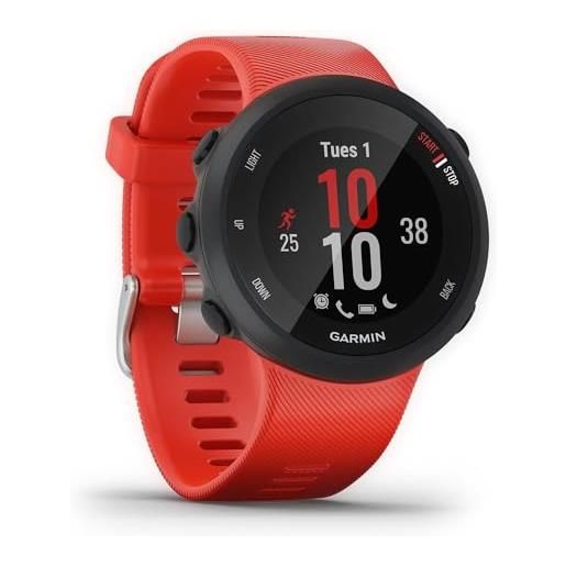 Garmin forerunner 45, orologio smart gps per la corsa e altri sport unisex, rosso, 42 mm