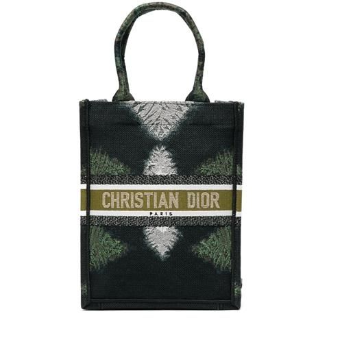 Christian Dior Pre-Owned - borsa tote vertical book pre-owned - donna - tela - taglia unica - verde