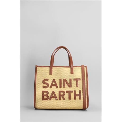 Saint Barth Mc2 tote vivian mid straw in rafia beige