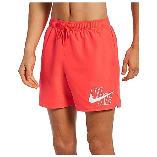 Nike volley - costume da bagno da uomo, uomo, costume da bagno, nessa566-631, cremisi intenso, xl