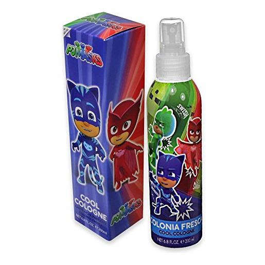 Disney pj masks body spray/colonia fresca super pigiamini bambini - 200 ml