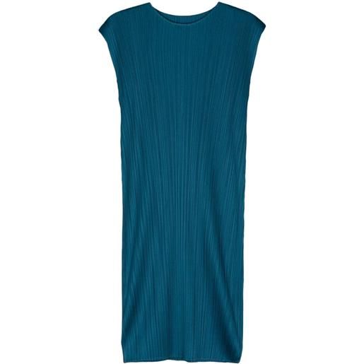 Pleats Please Issey Miyake abito monthly colours: august midi - blu