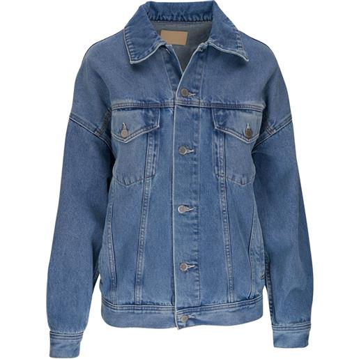 AG Jeans giacca denim con colletto ampio - blu