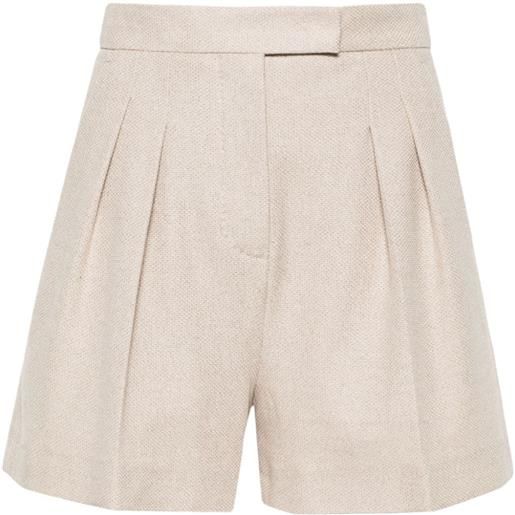Max Mara jessica pleated shorts - toni neutri