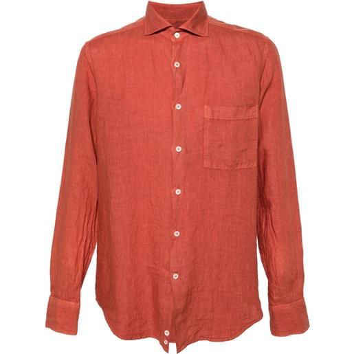 Canali camicia leggera - arancione