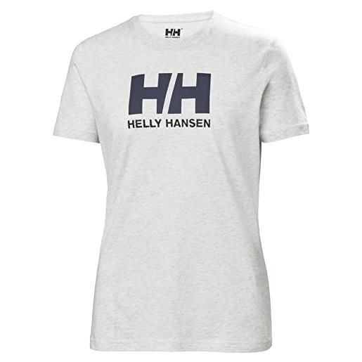 Helly Hansen hh logo maglietta, t-shirt donna, nimbus cloud, xs