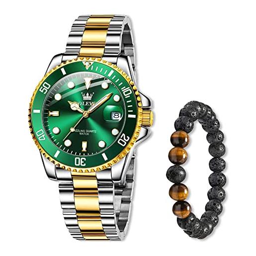 Raitown orologio uomo analogico al quarzo in acciaio inossidabile luminoso moda impermeabile orologi r5885g