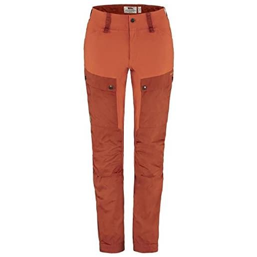 Fjallraven 89852-248-230 keb trousers curved w reg pantaloni sportivi donna timber brown-chestnut taglia 38