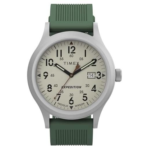 Timex orologio analogico al quarzo da uomo con cinturino in silicone tw4b30100