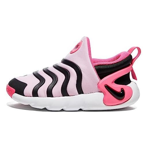 Nike dinamo go flyease, scarpe da ginnastica unisex-bambini, med soft pink black elemental, 21 eu