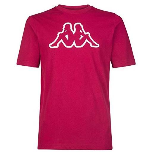 Kappa 303hz70 t-shirt uomo 104 bordeaux, xl