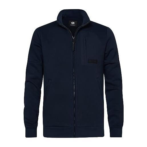 Petrol industries uomo sweater collana zip maglia di tuta, blu (midnight navy), xl