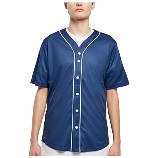 Urban Classics baseball mesh jersey, t-shirt uomo, blu (spaceblue/white), 3xl
