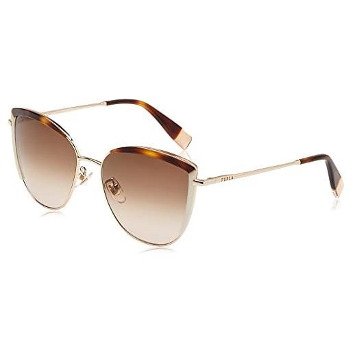 Furla sfu598v sunglasses, gold, 55 unisex-adulto