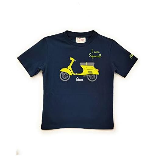 Mc2 Saint Barth t-shirt blu stampa vespa (4 anni)