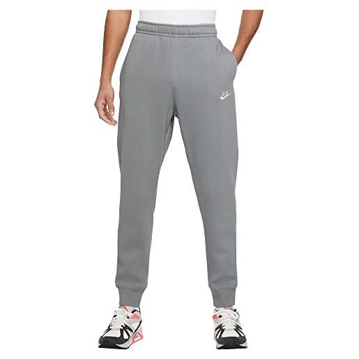 Nike sportswear club pile pant, grigio/particle grey/white, s uomo