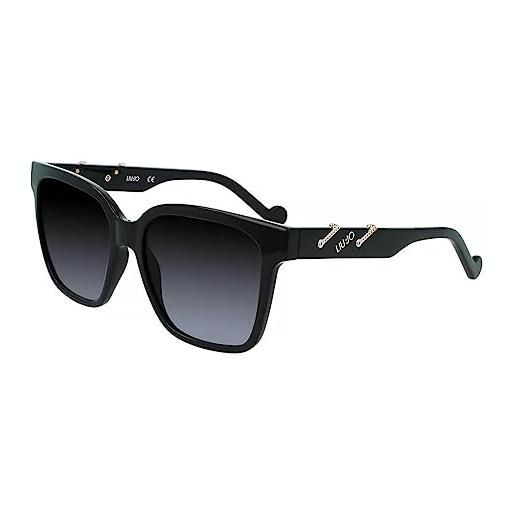 Liu Jo Jeans liu jo lj751s 47502 001 black sunglasses unisex polycarbonate, standard, 55 occhiali, donna