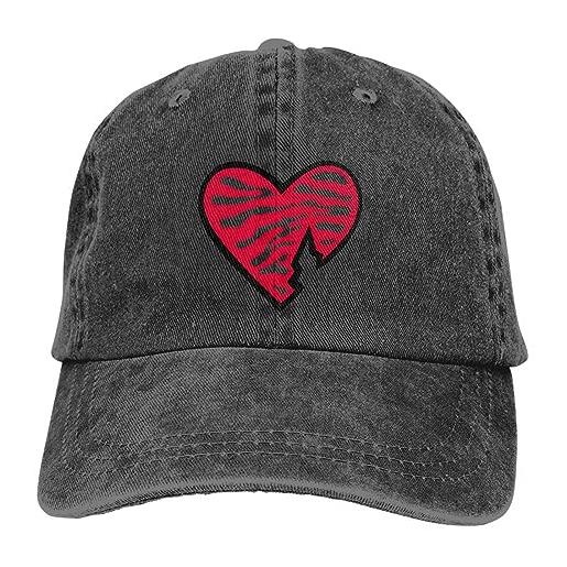 YUPACK berretto da baseball cappello a cuore berretto da donna con visiera cappello con visiera personalizzata a cuore regalo