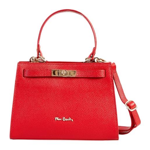 Pierre Cardin borsa donna, vera pelle, piccola, a spalla, shopper, multifunzione, elegante, borsa da donna, shopper, a spalla, multifunzione, borse donna, shopper, a spalla