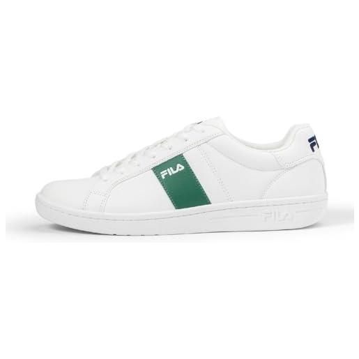 Fila crosscourt line, scarpe da ginnastica uomo, white-verdant green, 45 eu larga