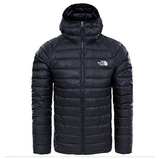 The North Face giacca con cappuccio trevail, uomo, tnf black/tnf black, xl