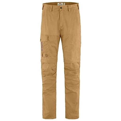 Fjallraven 81463-232 karl pro zip-off trousers m pantaloni sportivi uomo buckwheat brown taglia 48