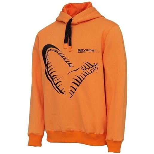 Savage Gear felpa mega jaw hoodie sun orange m