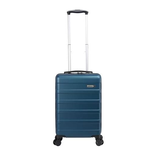 Cabin Max anode 55x35x25 valigia viaggio aereo bagaglio a mano, leggero trolley a guscio rigido, serratura integrata - ita, air france, klm -44l