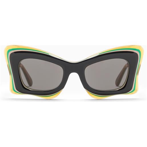 Loewe occhiali da sole butterfly multicolore/nero in acetato