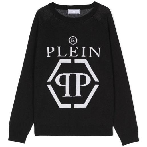 Philipp Plein maglione lavorato a maglia nero Philipp Plein
