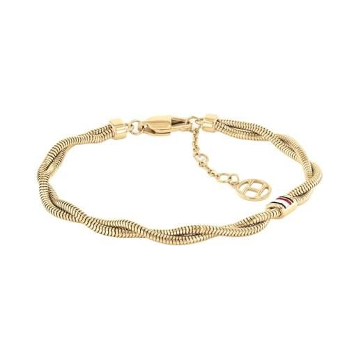 Tommy Hilfiger jewelry braccialetto a catena da donna oro giallo - 2780689