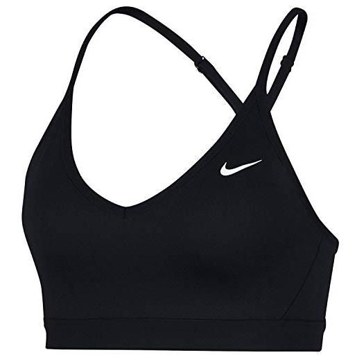 Nike indy sports, reggiseno donna, nero/nero/nero/bianco, xs