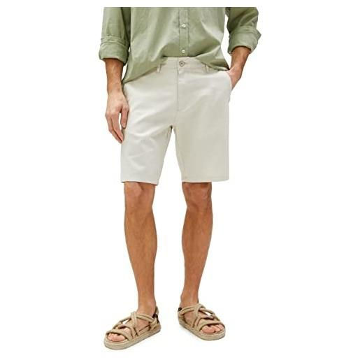 Koton linen blend bermuda shorts buttoned pocket detailed pantaloncini, beige (057), 52 uomo