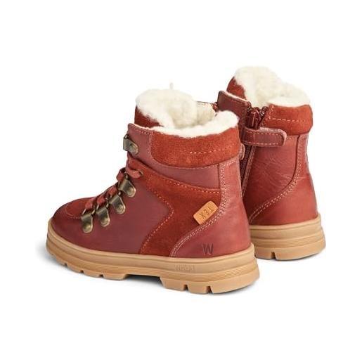 Wheat toni tex hiker-scarpe invernali per bambini, unisex, 60% , 40% pelle scamosciata, traspiranti, impermeabili, neve, 2031 rose dawn, 31 eu