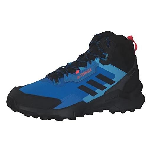 Adidas terrex ax4 mid gtx, scarpe da escursionismo uomo, multicolore (blue rush core black turbo), 38 2/3 eu