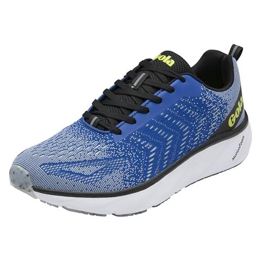 Gola ultra velocità 2, scarpe per jogging su strada uomo, grigio nero processo blu, 43 eu