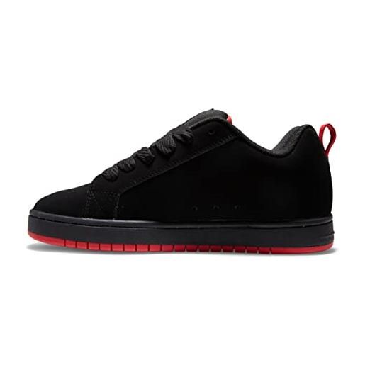 DC Shoes court graffik, scarpe da ginnastica uomo, black/grey/red, 55 eu