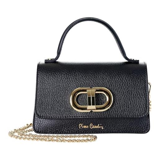 Pierre Cardin borsa donna, vera pelle, piccola, a spalla, shopper, multifunzione, elegante, borsa da donna, shopper, a spalla, multifunzione, borse donna, shopper, a spalla